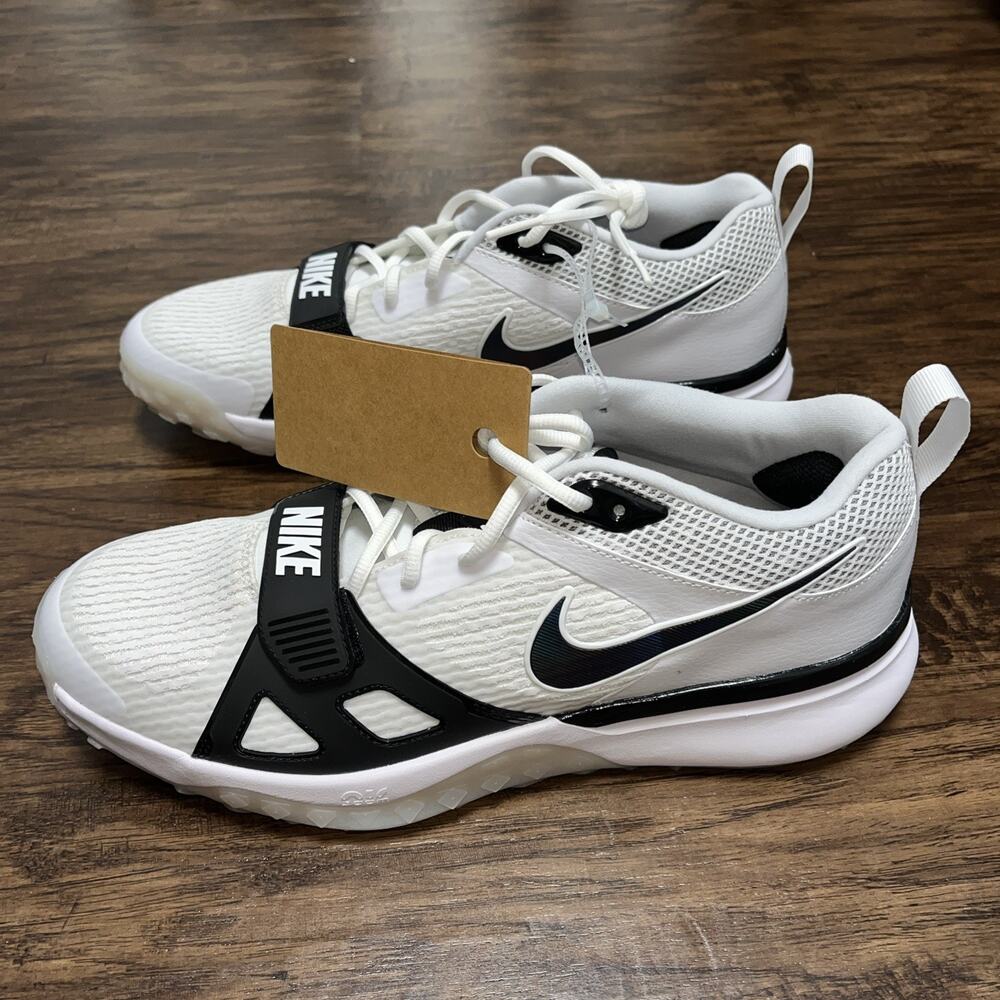 Nike Air Zoom Men's Diamond Elite Baseball Turf Shoes Size 13 White FN4250-100